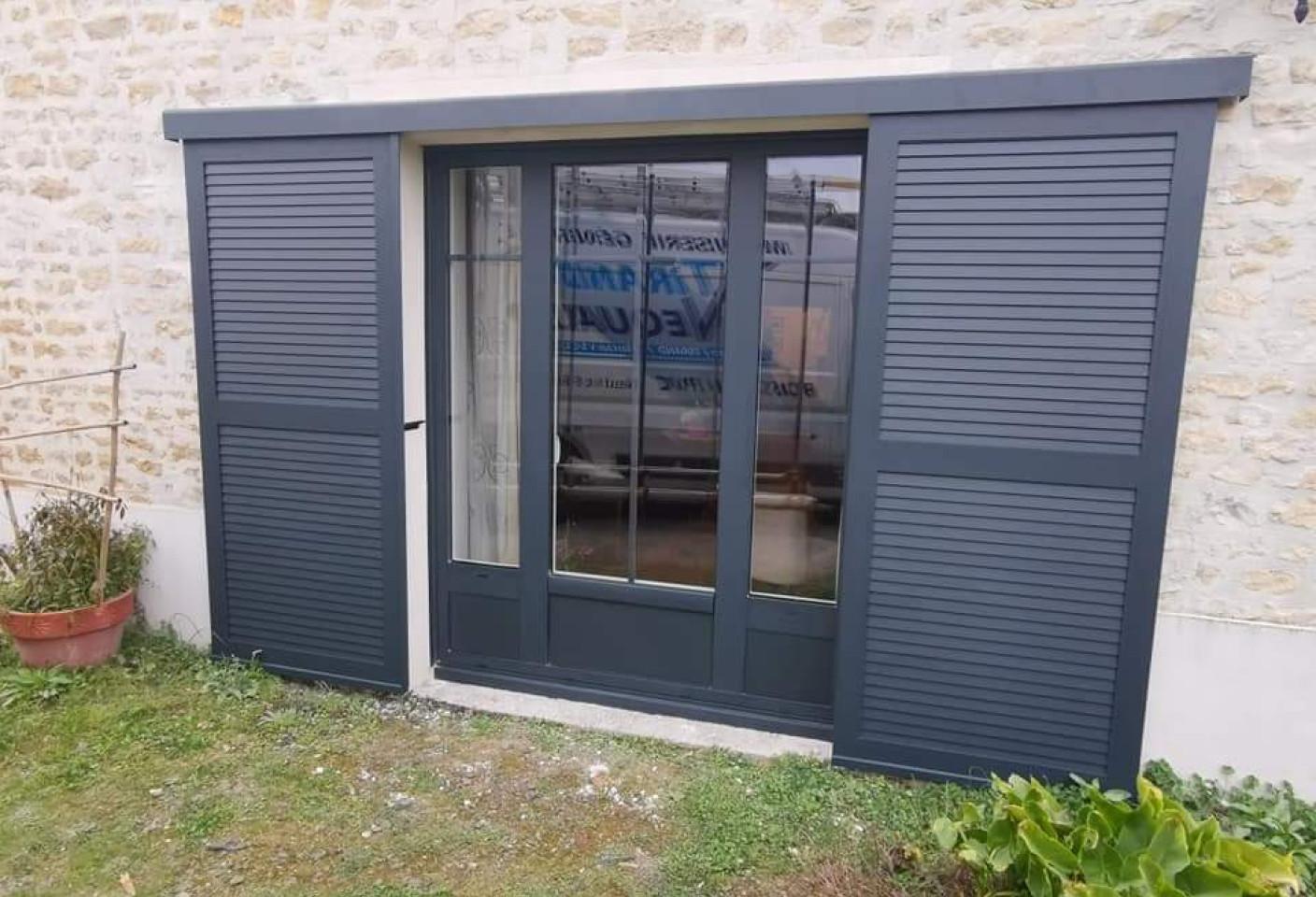 Photo coulissant alu 