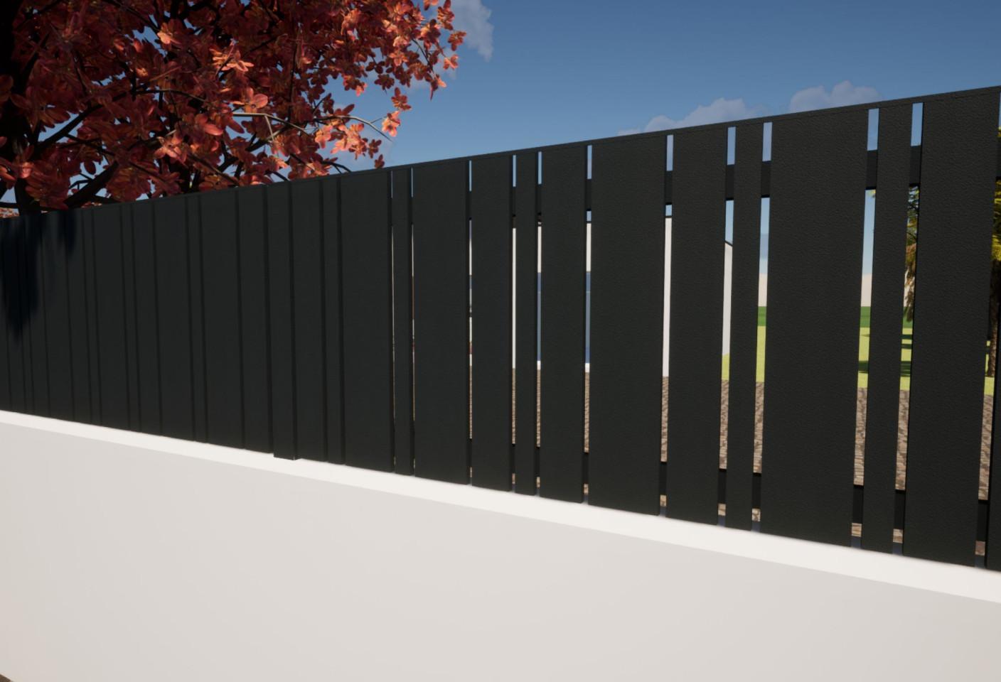 Clôture aluminium_Gamme Tendance_Modèle Linéa