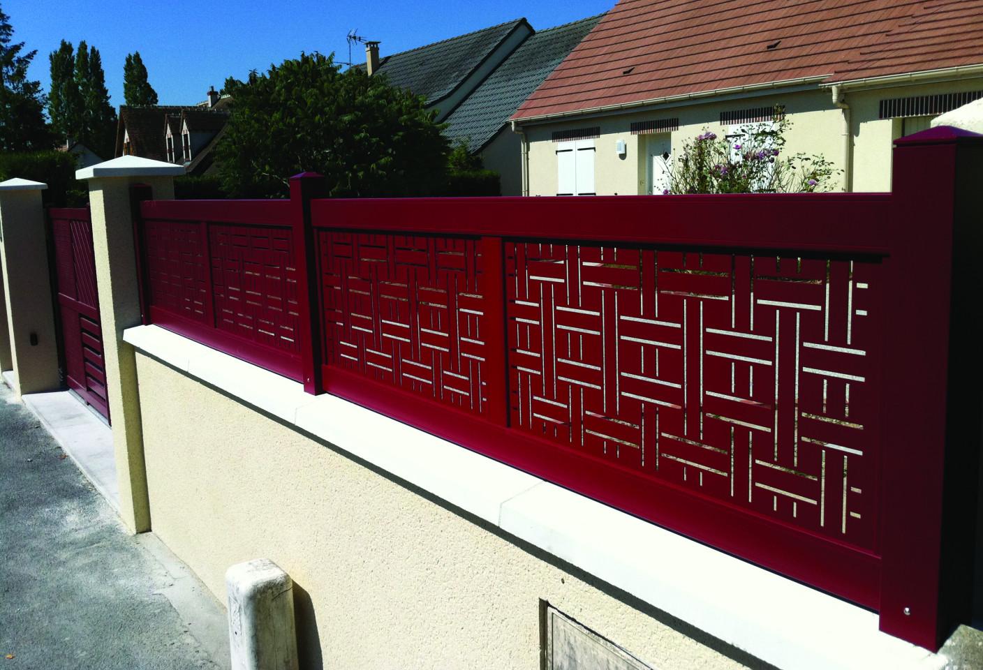 Clôture aluminium_ Modèle Loft_Gamme Tendance