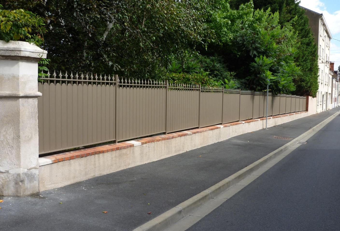 Clôture aluminium_ Modèle Manoir_Gamme Tradition