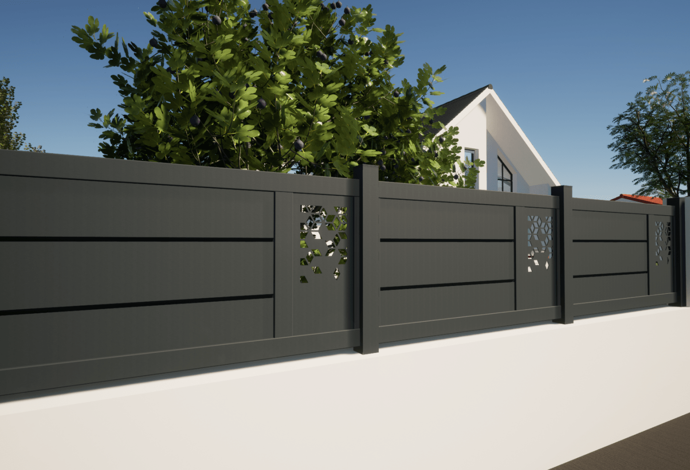 Clôture aluminium_Modèle Aréa