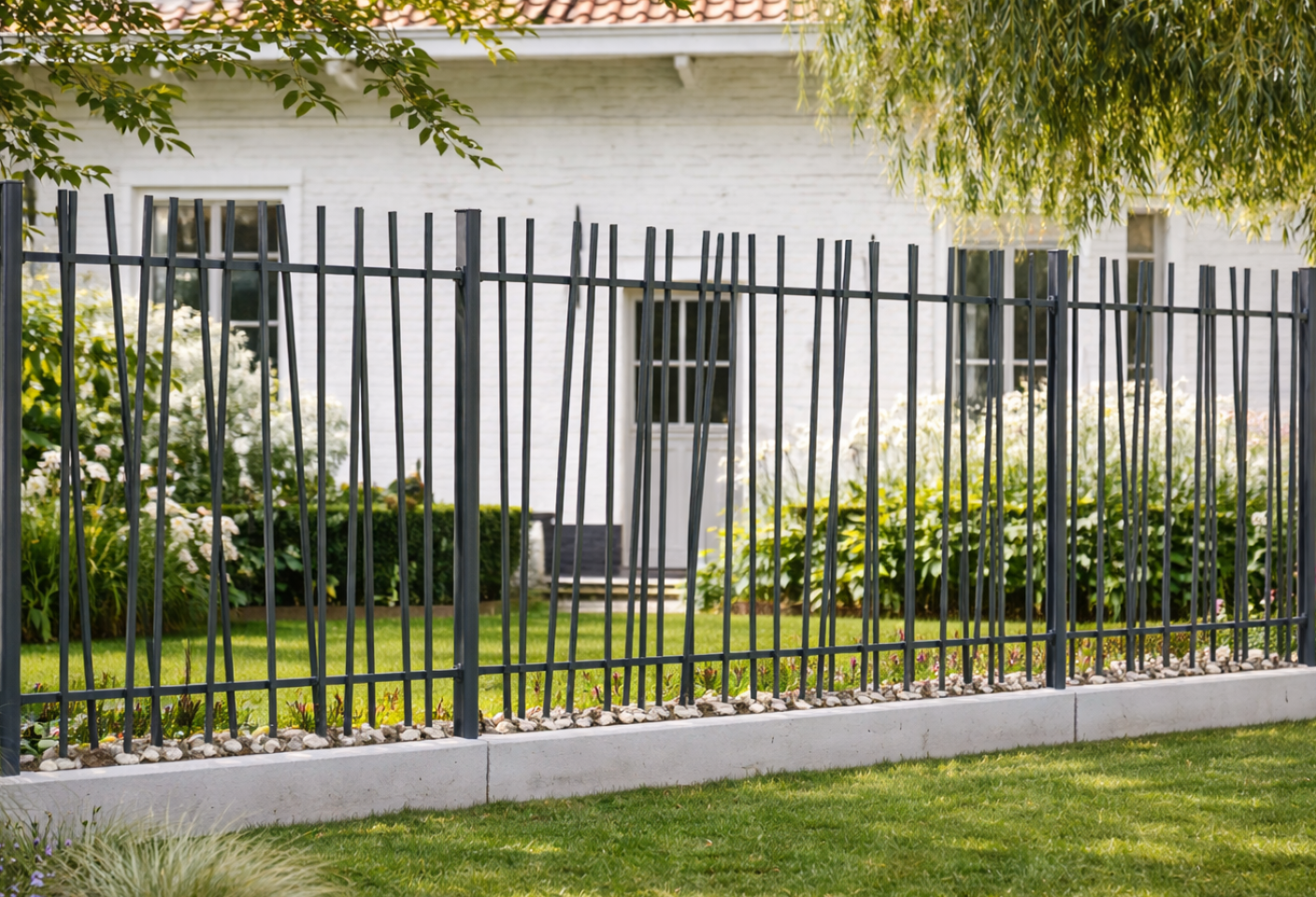 Clôture Graphik ajourée