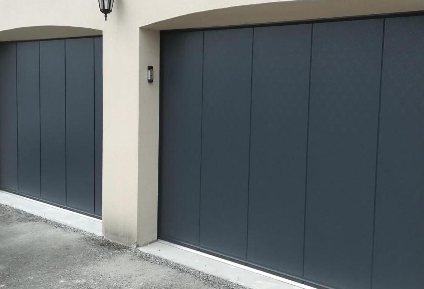 porte de garage acier galvanisé sur mesure