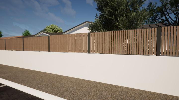 Clôture aluminium_Gamme Tendance_Modèle Linéa