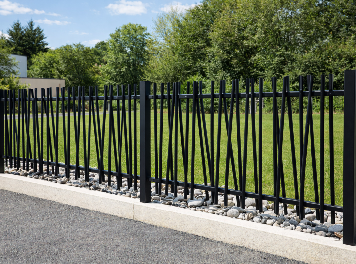 Clôture Graphik ajourée