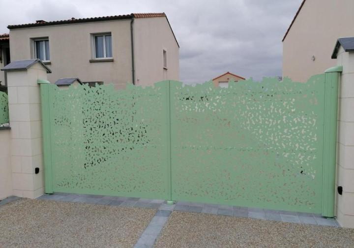 couleur vert tendance portail