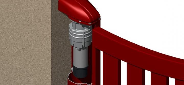 motorisation intégrée battante