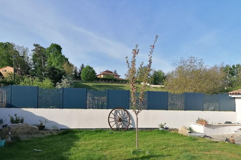 cloture opaq et bambou