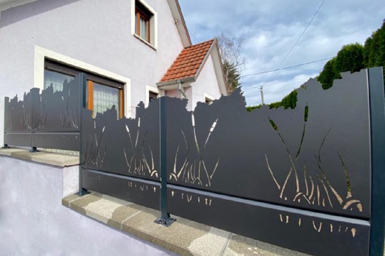 Clôture Décor Roseau