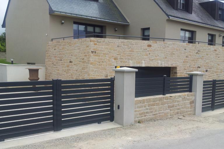 Portail droit ajouré - Gamme Actuelle