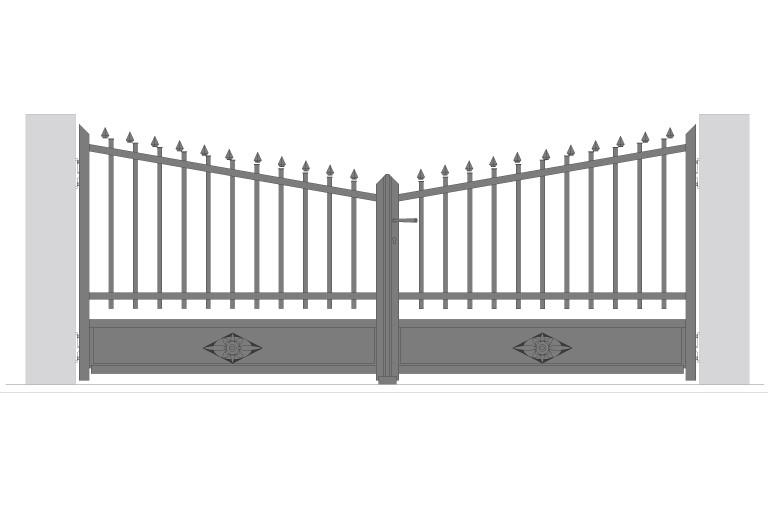 Forme pointe de diamant inversée - Tradition