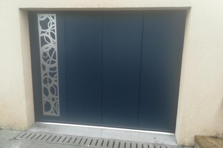 Porte de garage coulissante alu