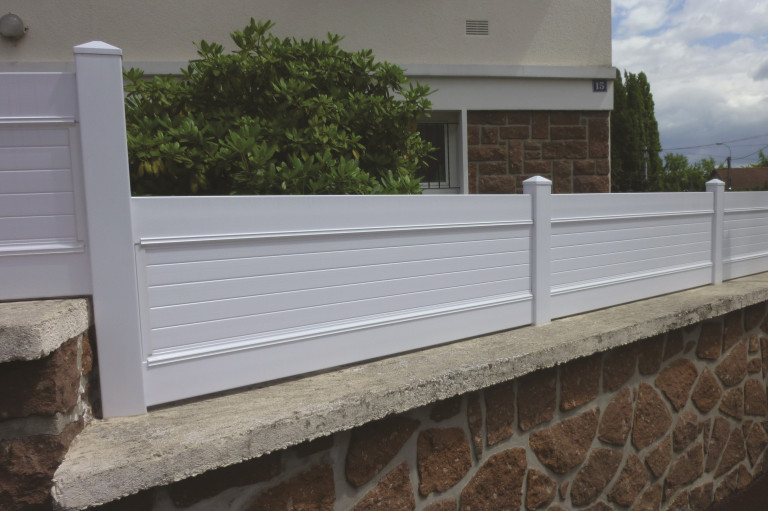 Clôture PVC_ Modèle Elégance_Gamme Actuelle