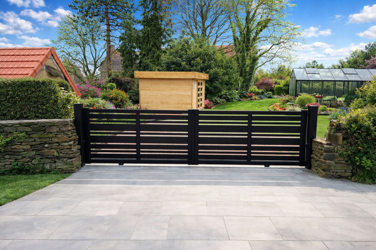 Portail-coulissant-aluminium-ajouré-modèle-cottage