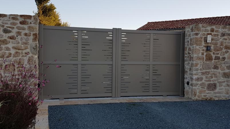 Portail LOFT structure croix décor Pile D, G, I