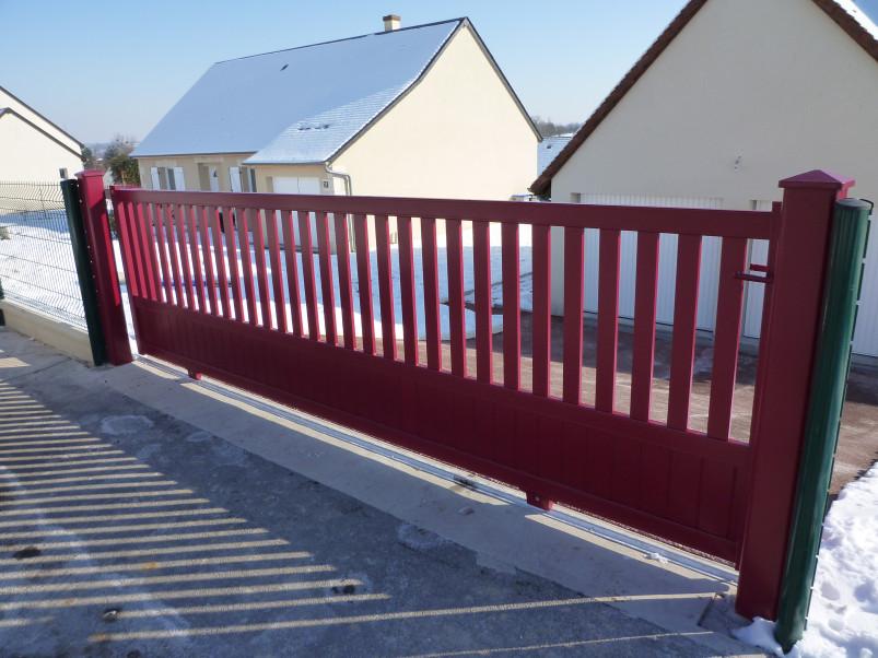 portail semi jointif coulissant