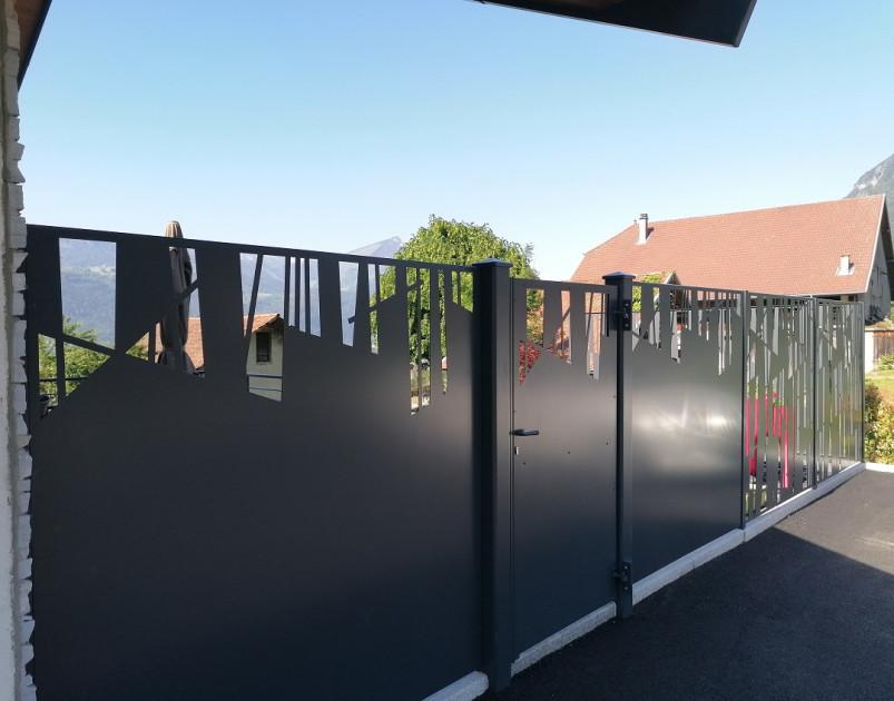 Clôture et portillon décor Fissure