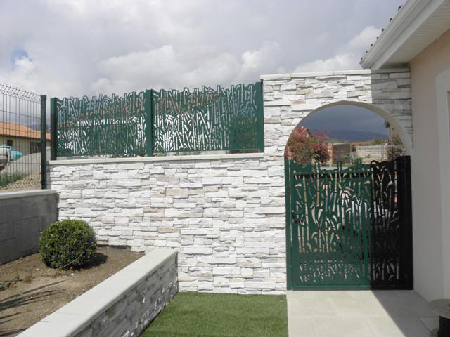 Clôture et portillon décor Bambou