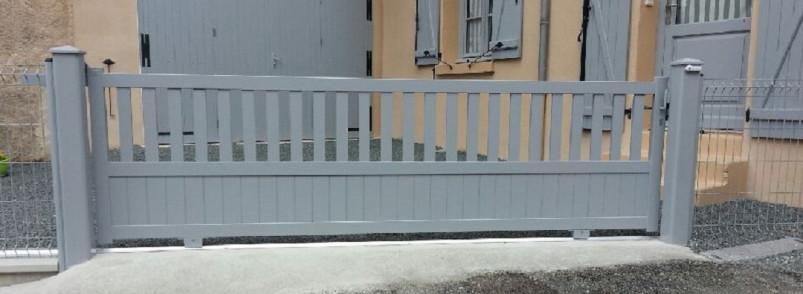 portail semi jointif coulissant