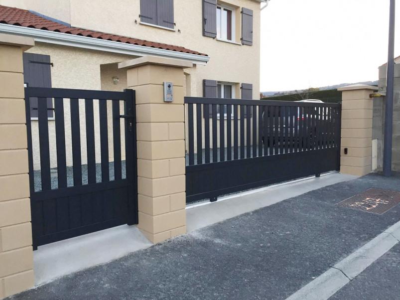 portail semi jointif coulissant