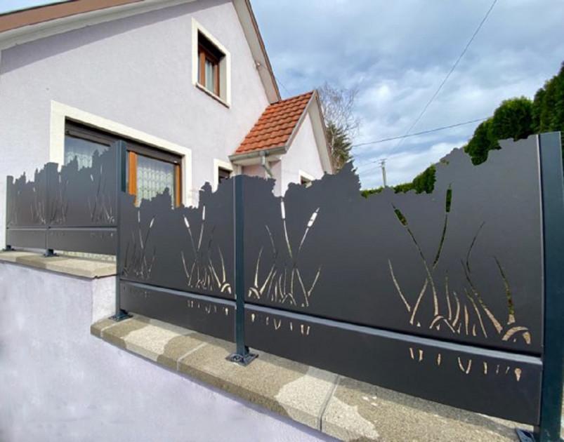 Clôture Décor Roseau