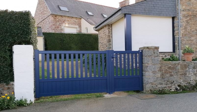 PORTAIL ALUMINIUM SEMI JOINTIF