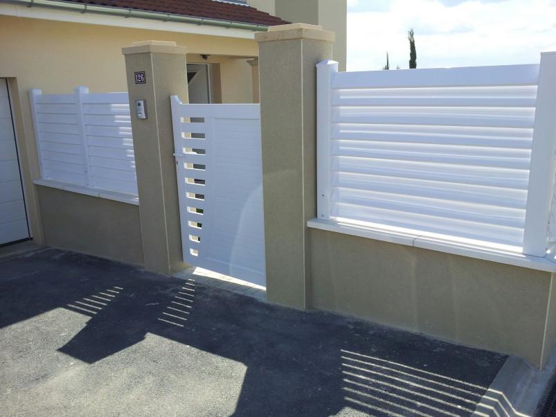 Clôture et portillon PVC