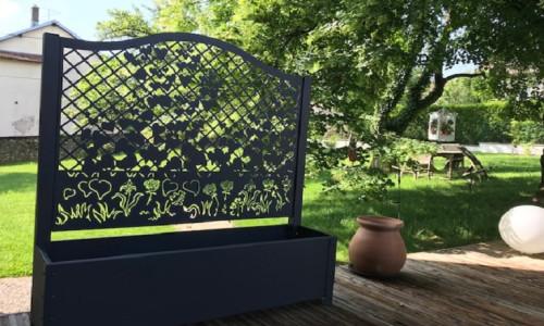 Jardinière modèle châtelaine décor Capucine