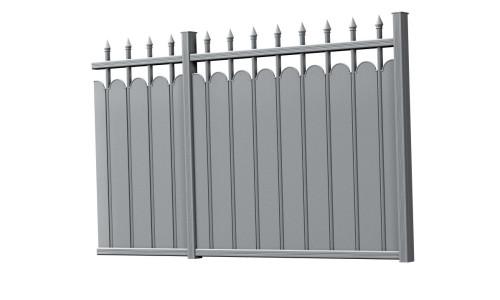 Clôture aluminium_ Modèle Manoir_Gamme Tradition