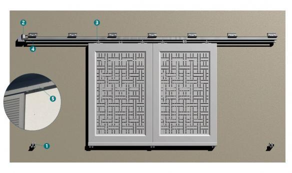 schéma volets coulissants