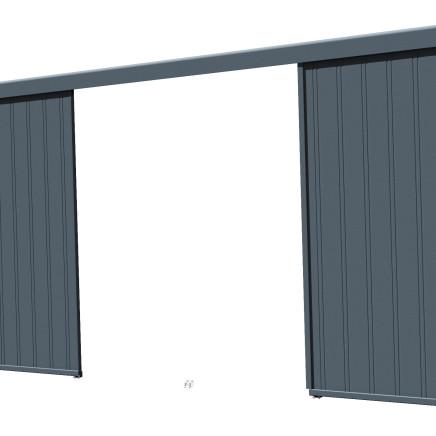 Double nervure verticale