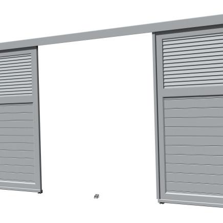 Mixte chevronné et plein horizontal