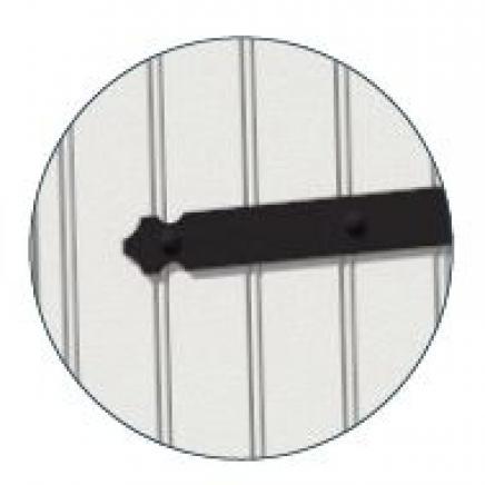 finition penture festonnee rustique