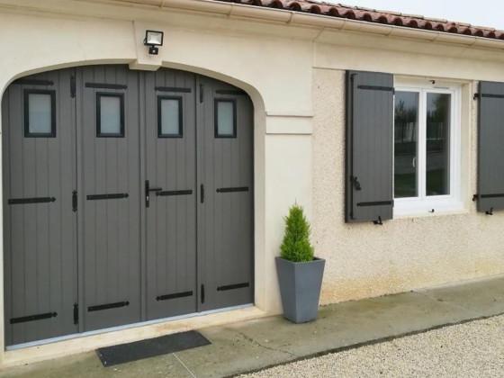 porte de garage en aluminium sur mesure