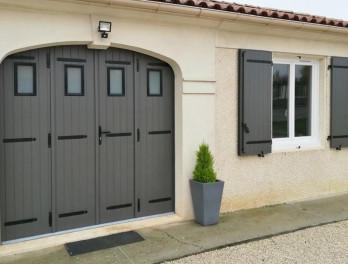 porte de garage en aluminium sur mesure